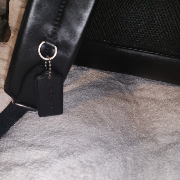 Black/Gray Authentic Coach Backpack - Picture 3 of 10